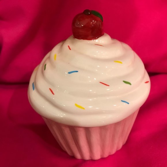 Ceramic Cupcake Coin Bank - Picture 2 of 6